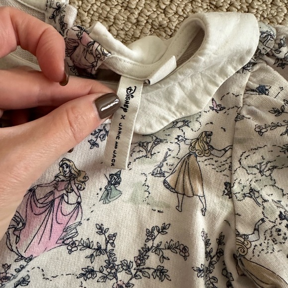 Janie and Jack Disney princess print sweatshirt - Picture 4 of 5